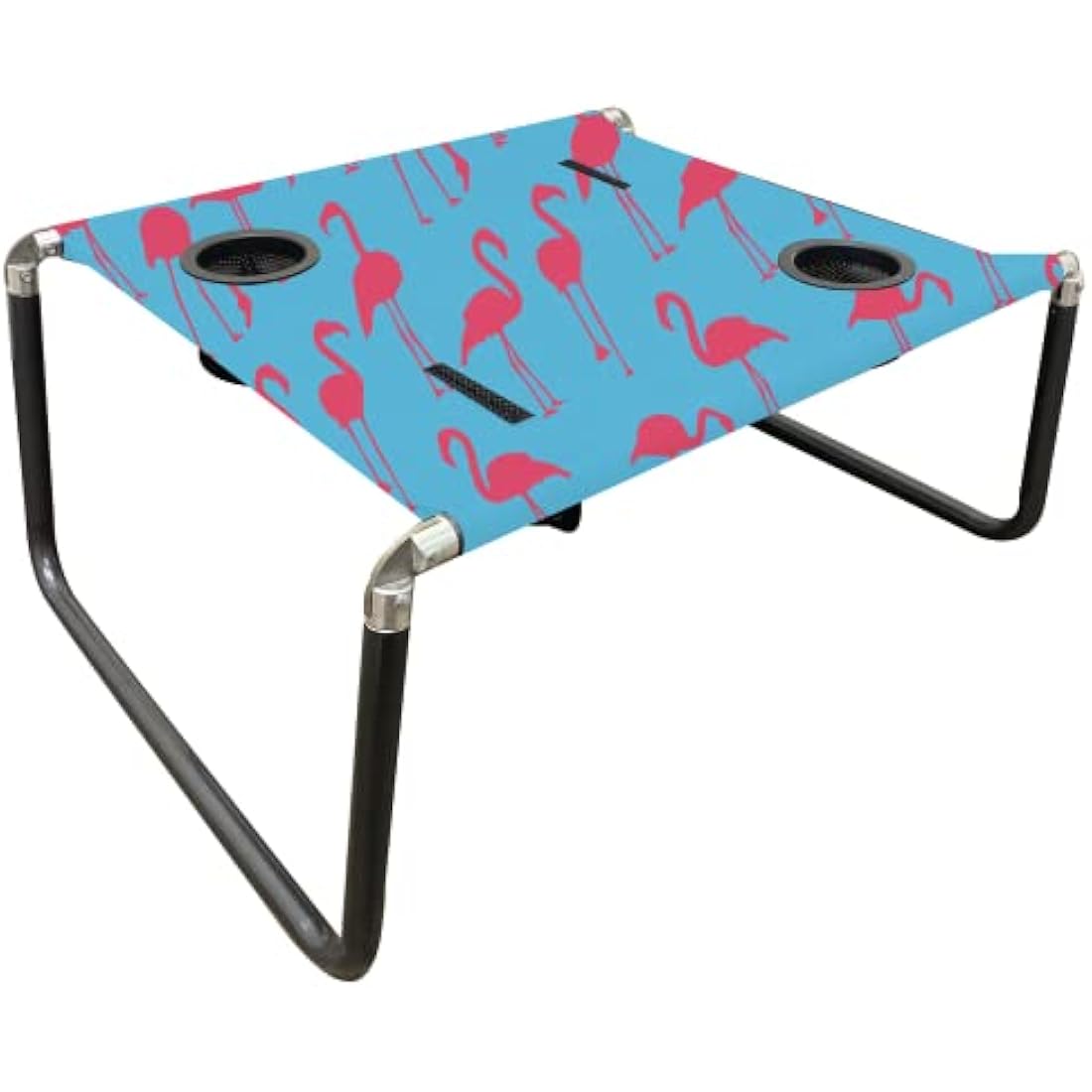Neso Portable Beach Table | Lightweight Folding Canvas Table – Flamingos