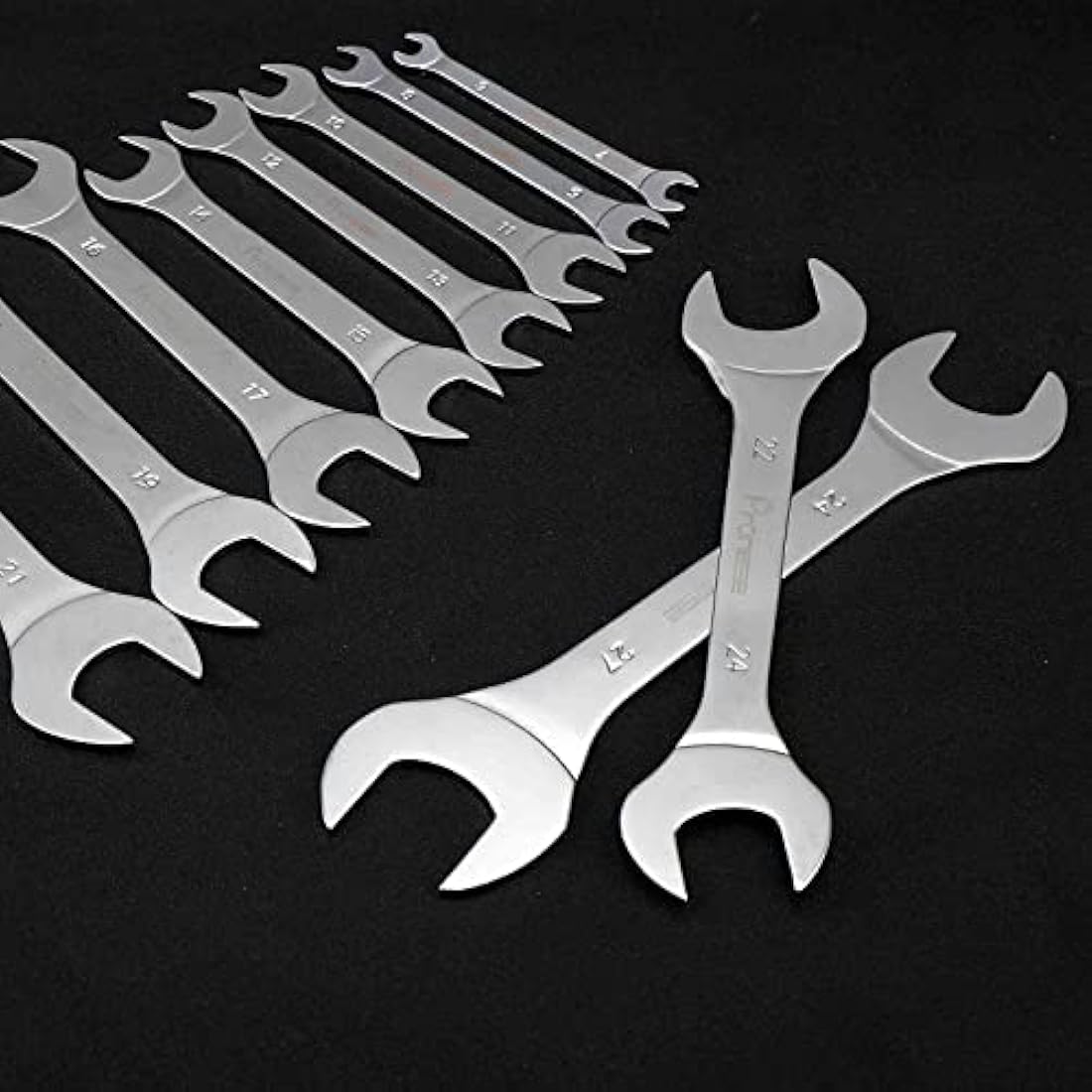 Pronese 10-Piece Super-Thin Metric Open End Wrench Set | 6mm–27mm