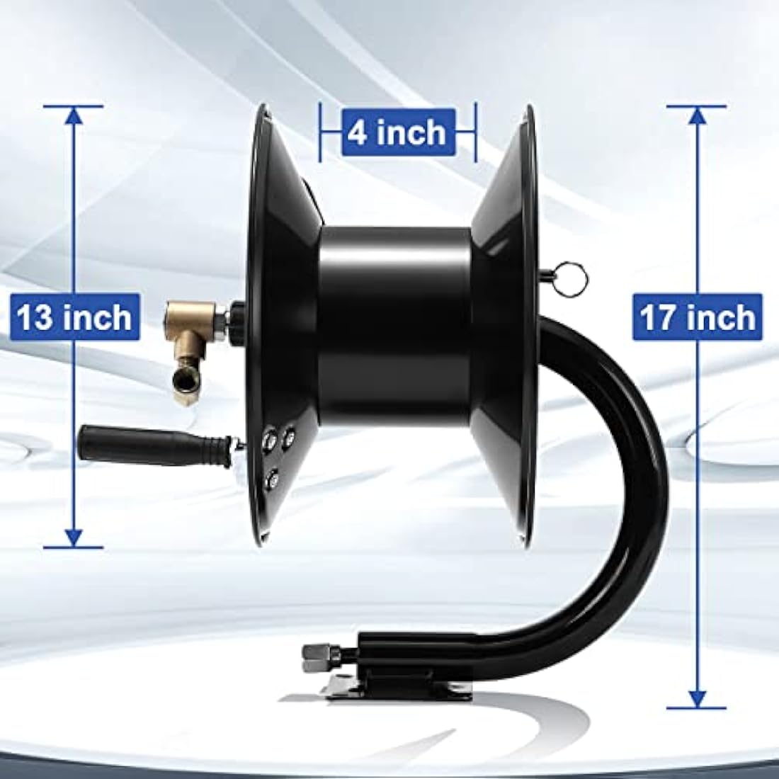 M MINGLE Pressure Washer Hose Reel | 100ft Heavy Duty Steel | 4000 PSI