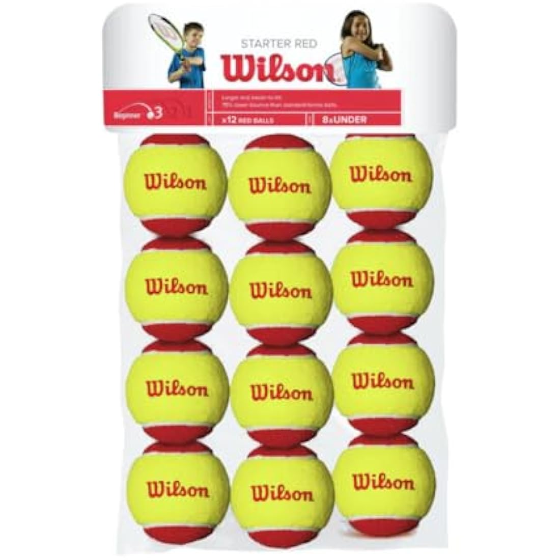 Wilson Youth Tennis Balls – US Open Starter Junior Tennis Gear
