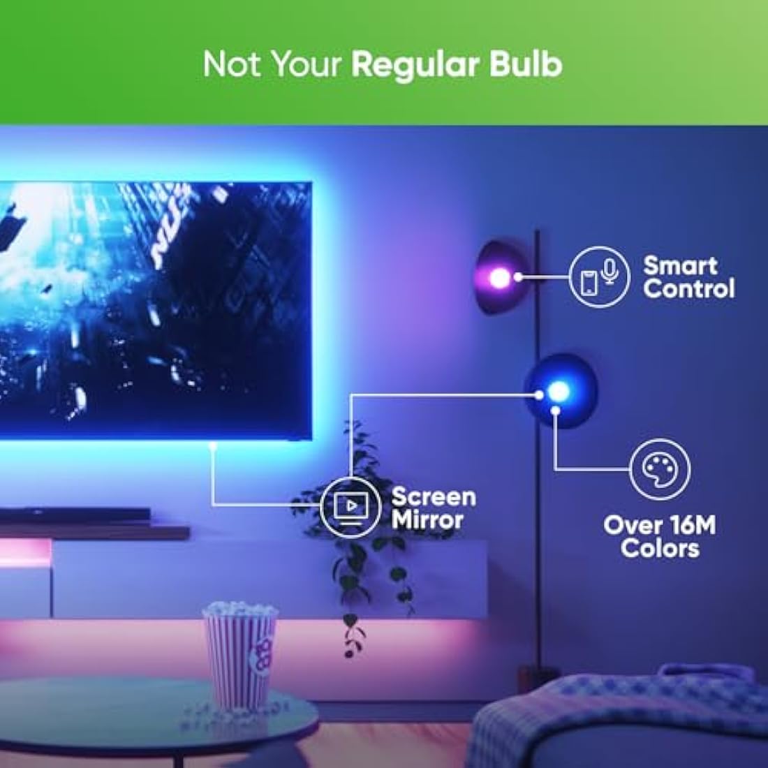 Nanoleaf Essentials A19 Smart LED Bulb - Color Changing Thread (3-Pack)