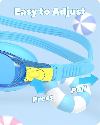 Kids Swimming Goggles | Anti-Fog Leakproof Silicone for Ages 3-14