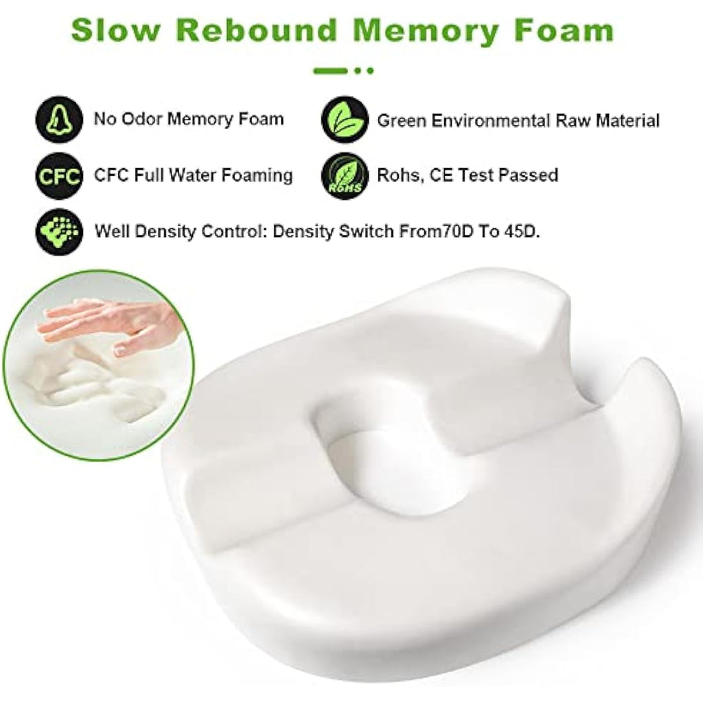 Jolof Store Donut Pillow – Memory Foam Coccyx Seat Cushion for Pain Relief