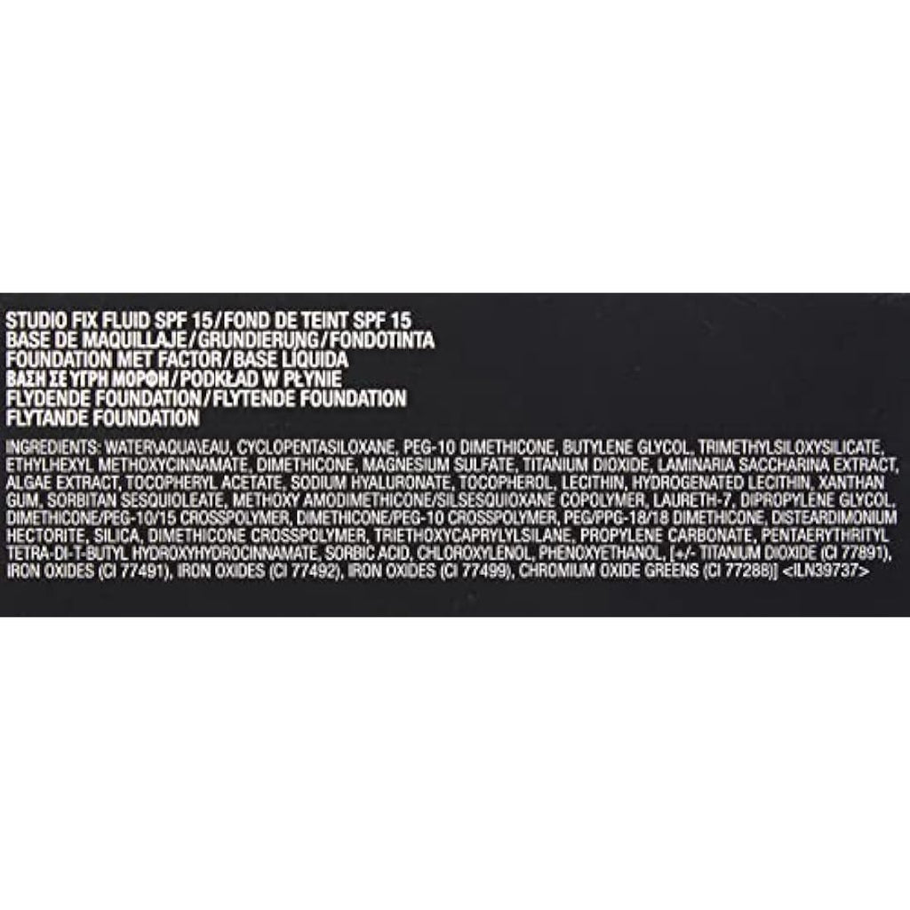 MAC Studio Fix Fluid Foundation SPF 15 - NC20 Matte Liquid Makeup 30ml