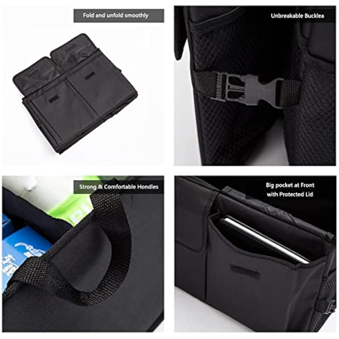 Car Boot Organiser | 60L Foldable 600D Oxford Trunk Bag