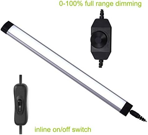 AlBOO Dimmable LED Under Cabinet Kitchen Lights – 6000K 4 Pack Kit