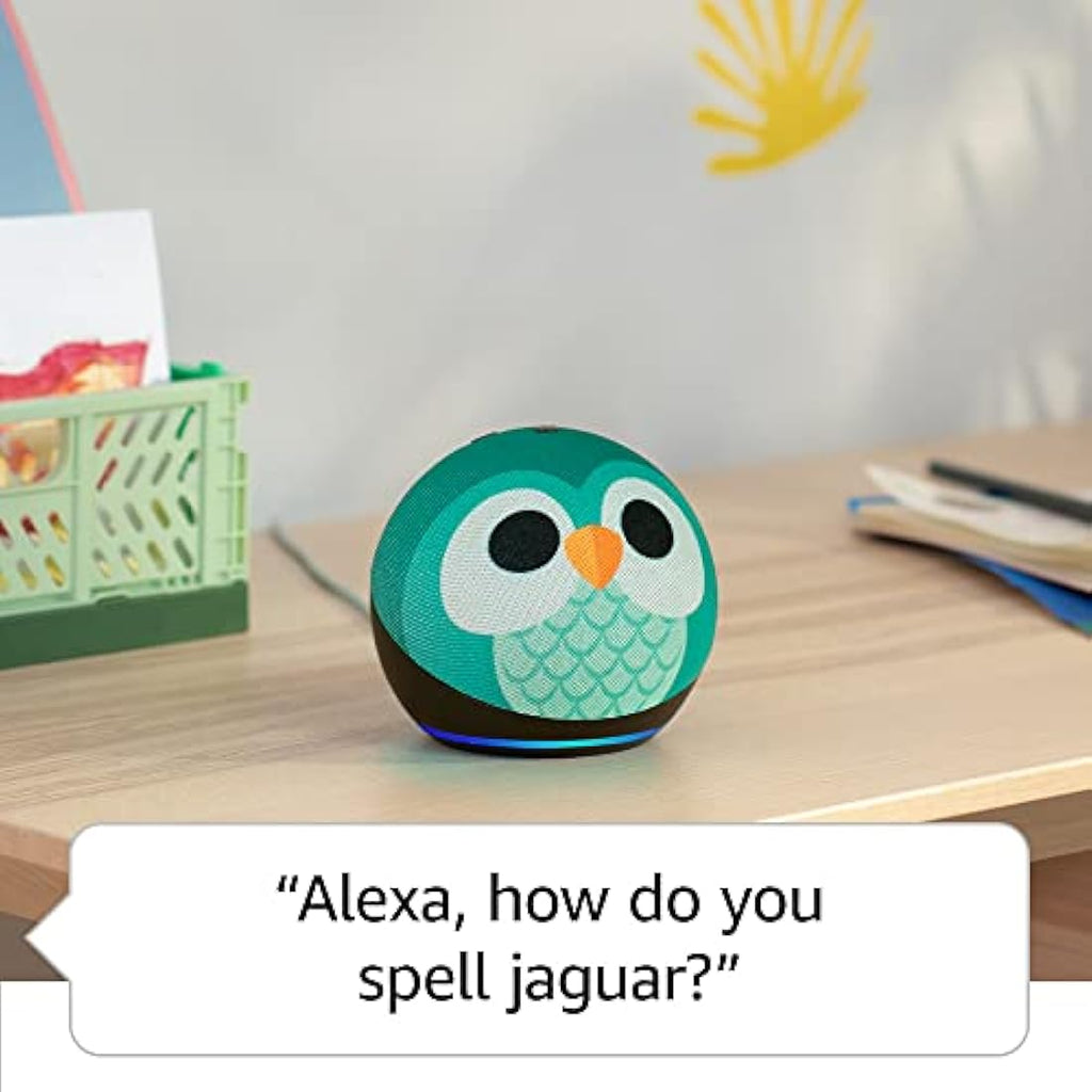 Amazon Echo Dot Kids Smart Speaker with Alexa – Owl Design