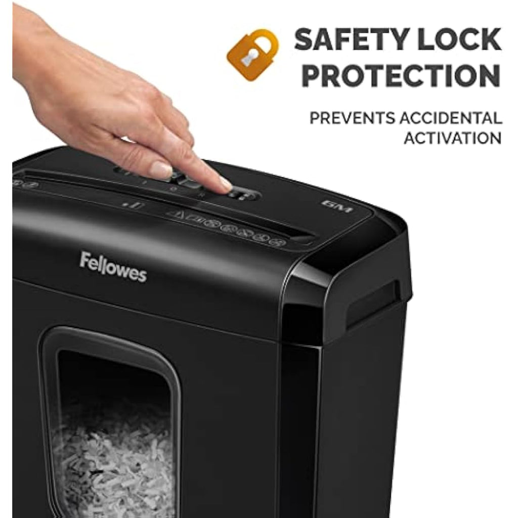 Fellowes Powershred 6M Mini-Cut Paper Shredder | P-4 Security | 13L Bin