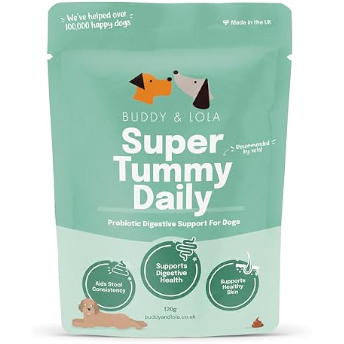 Buddy and Lola Dog Probiotics Powder | Soil Based Gut Health Supplement