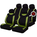 Sakura Universal Car Seat Covers Full Set | Airbag Compatible Green