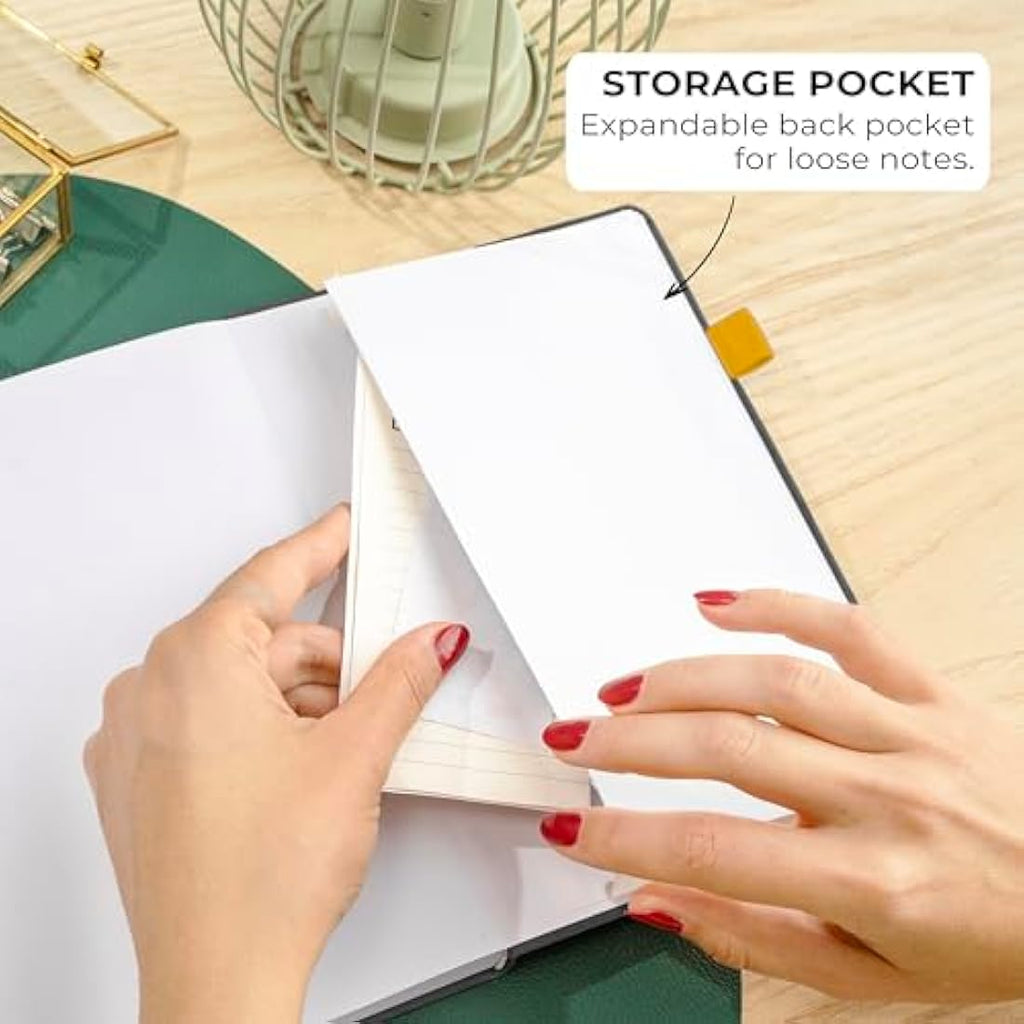Clever Fox Dotted Journal 2.0 – A5 Dot Grid Notebook, 120 GSM, Black