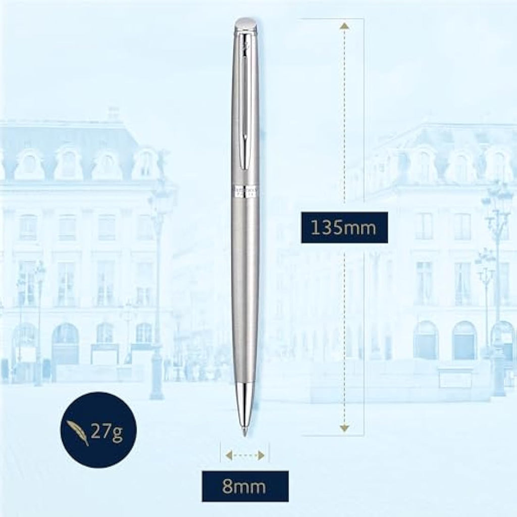 Waterman Hémisphère Ballpoint Pen – Stainless Steel with Chrome Trim