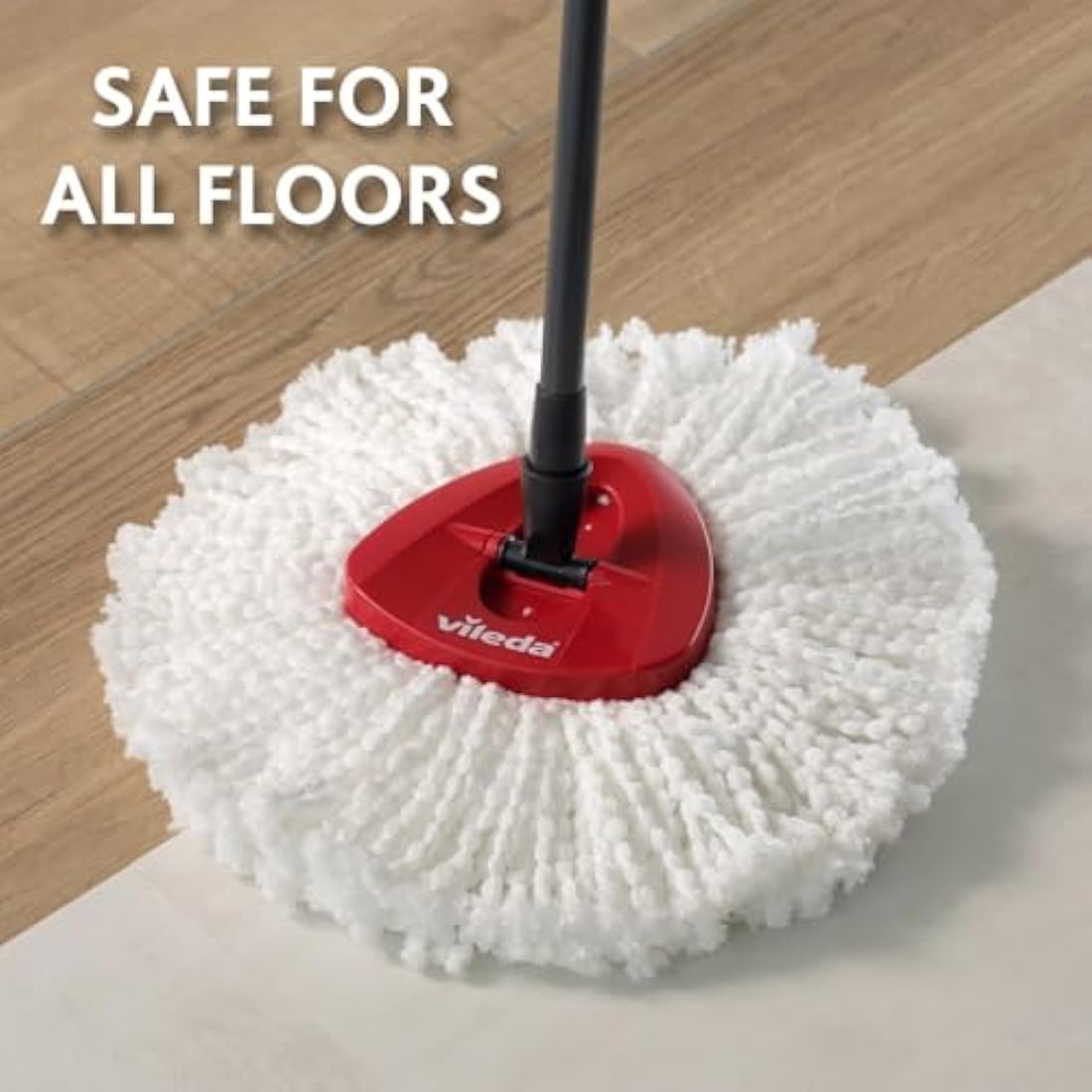 Vileda Microfibre Spin Mop and Bucket Cleaning Kit with Pedal System
