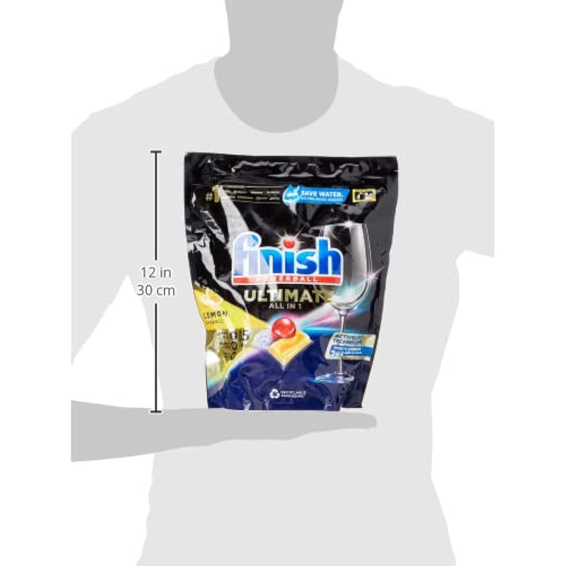 Finish In-Wash Dishwasher Cleaner - Degreasing Liquid - 8 Pack, 250ml