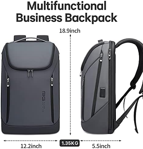 BANGE Smart Laptop Backpack – Waterproof 15.6 Inch USB Charging Bag
