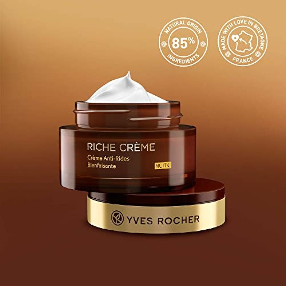 Yves Rocher Riche Crème Anti-Wrinkle Night Cream for Mature Skin - 50ml