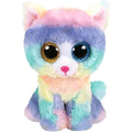 Ty Beanie Boos Heather the Cat Plush - Multicoloured Soft Toy, 15cm