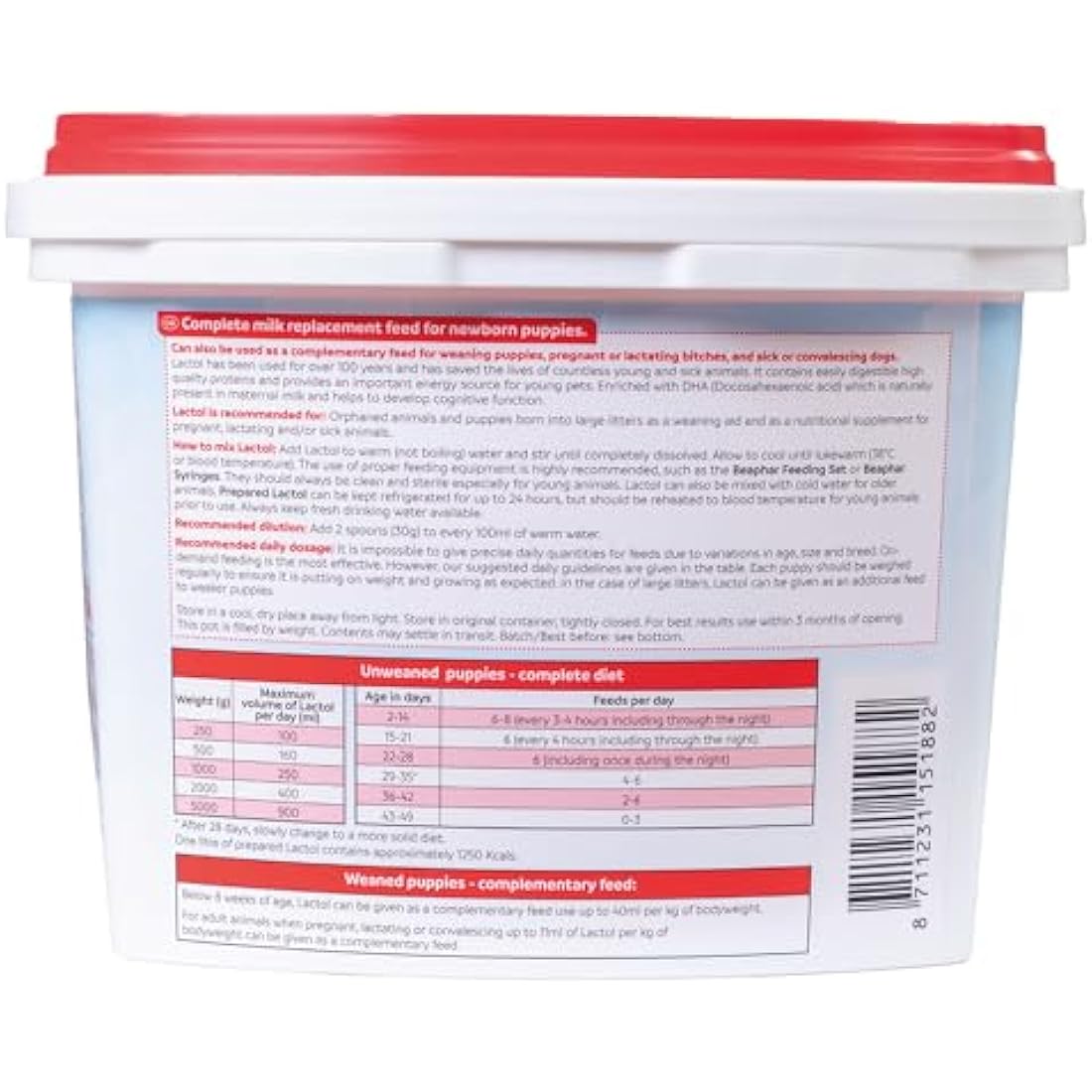 Beaphar Lactol Puppy Milk Replacer | Enriched with DHA & Vitamins | 1kg