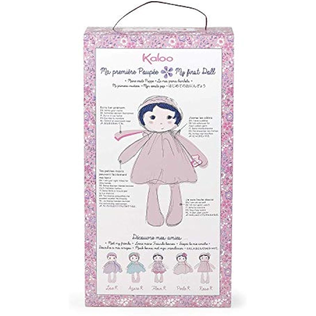Kaloo Tendresse Rose K Soft Plush Doll – 12.5 Inch Pink Baby Toy