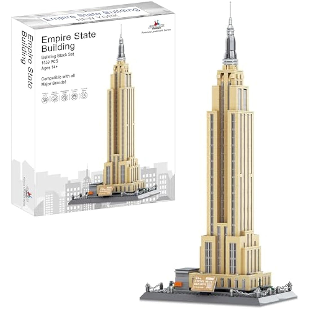 Apostrophe Games Empire State Building Block Set - 1993 Piece Model