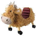 Little Bird Told Me Hubert Highland Cow Ride On Toy - Toddler Wooden Toy