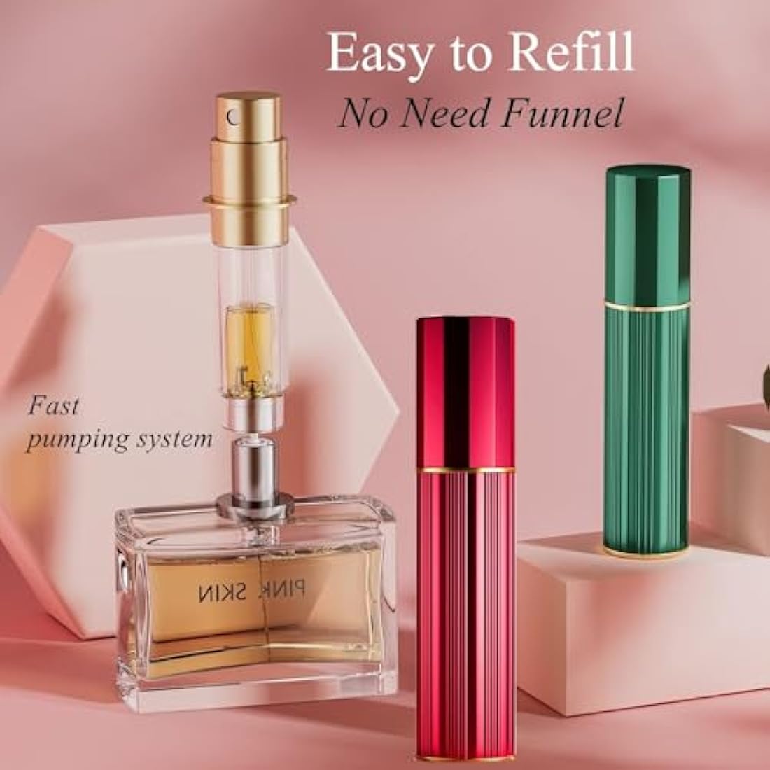 Aurdox Refillable Perfume Atomiser – 5ml Leak-Proof Travel Spray Bottle
