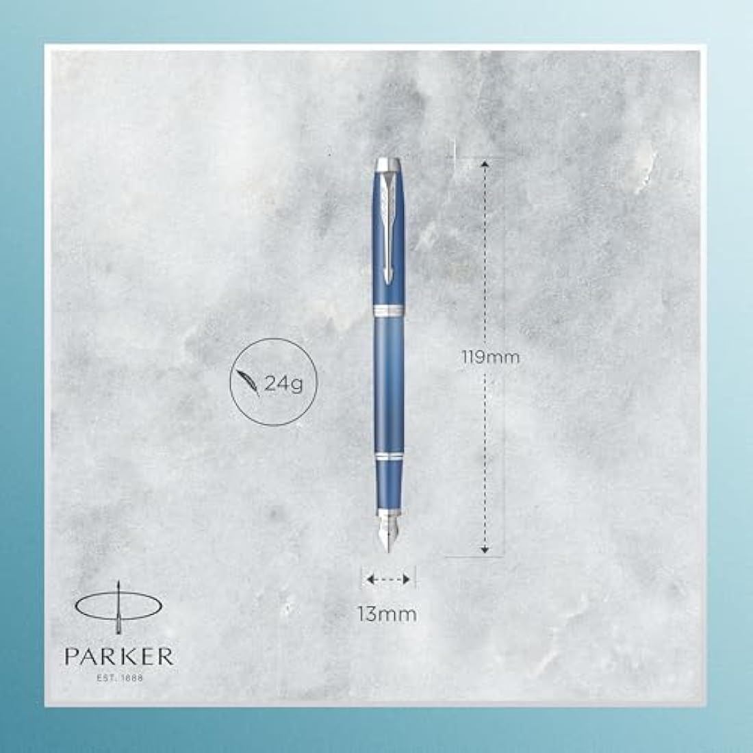 Parker IM Writing Rituals Fountain Pen | Peaceful Blue | Fine Nib