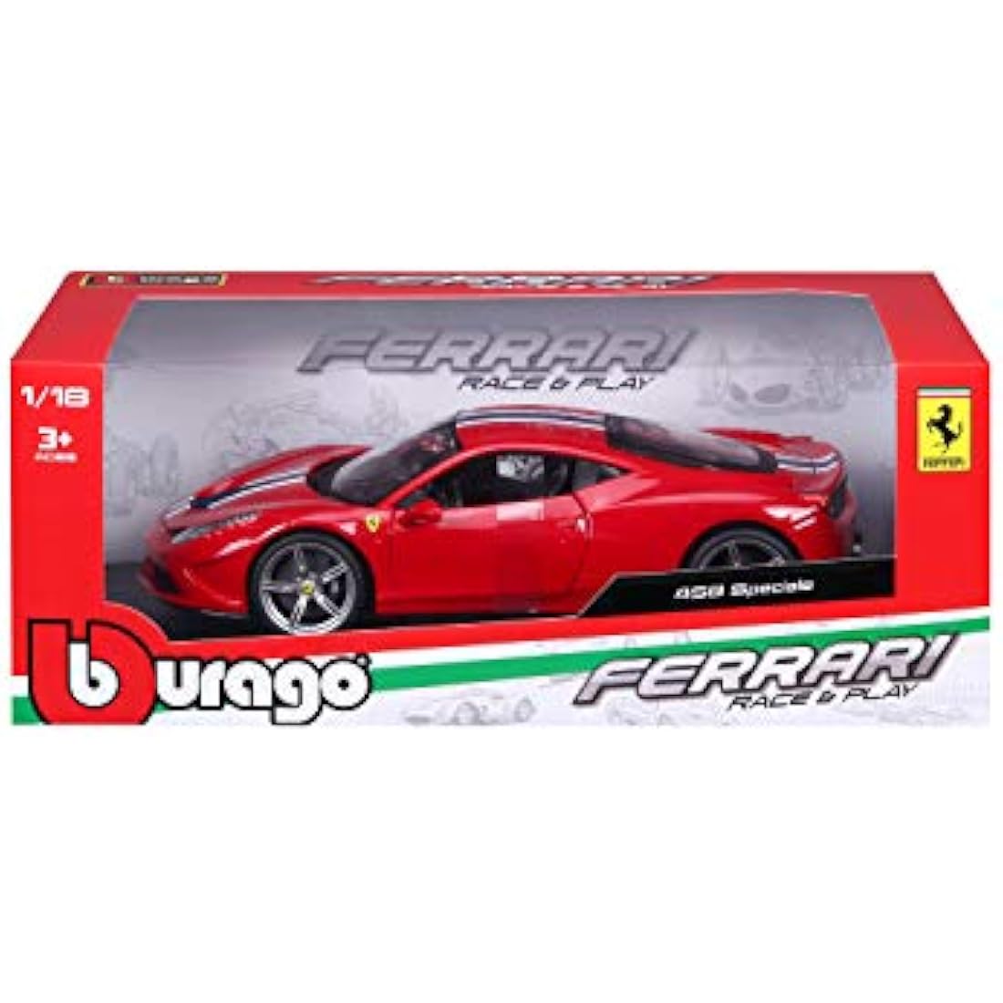 Ferrari 458 Speciale Diecast Model Car – 1:18 Scale Race and Play