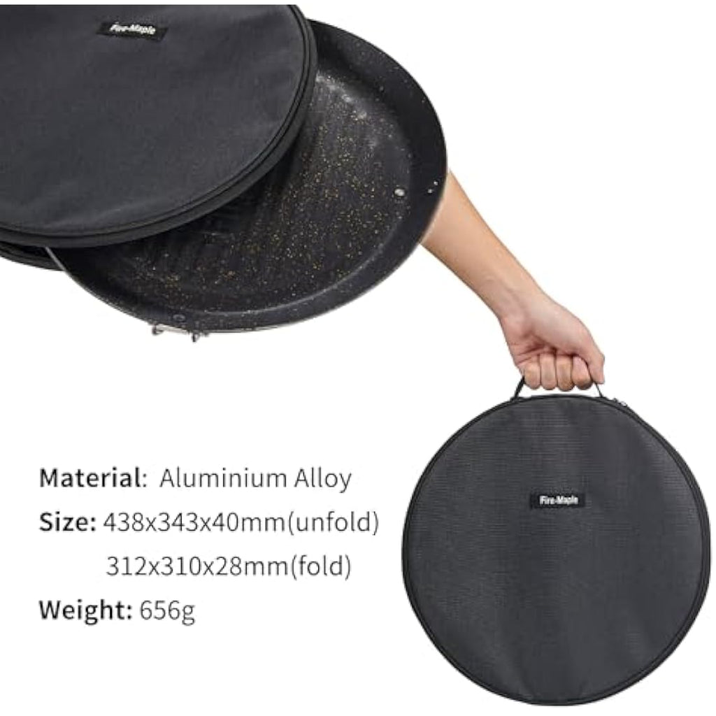 Fire-Maple Nonstick Camping Griddle Plate – 31cm Aluminum Grill Pan