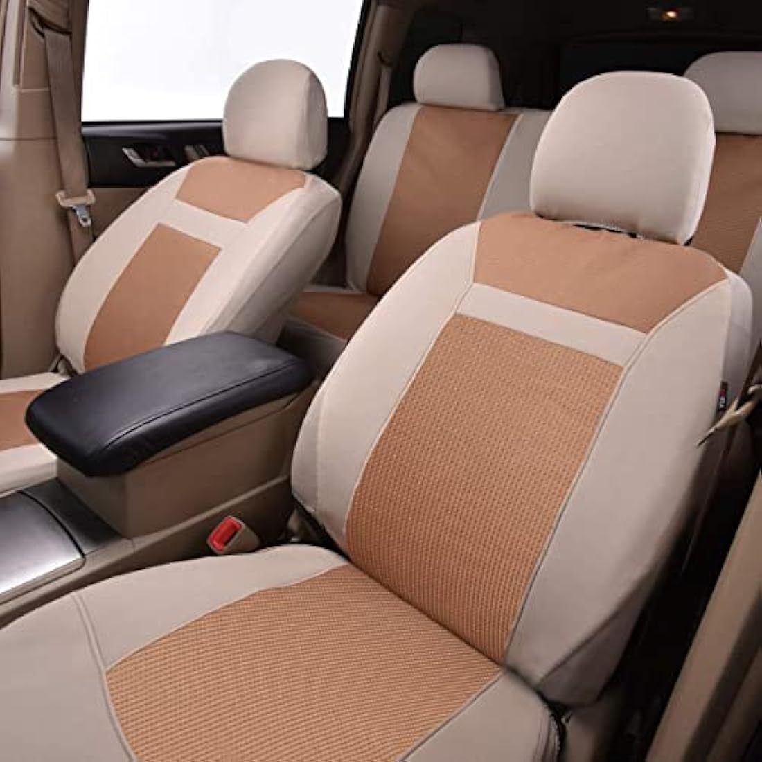 Car Seat Covers – Breathable Universal Full Set (Beige)