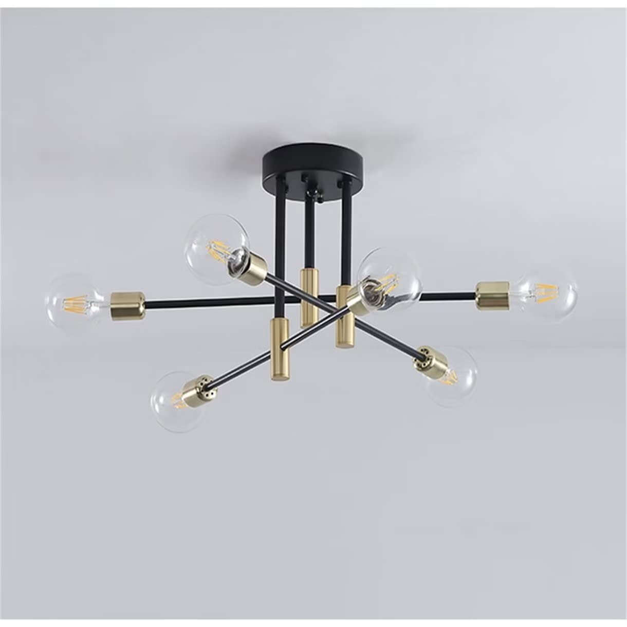 WQCSH Modern Minimalist Chandelier – Metal Satellite Pendant Light