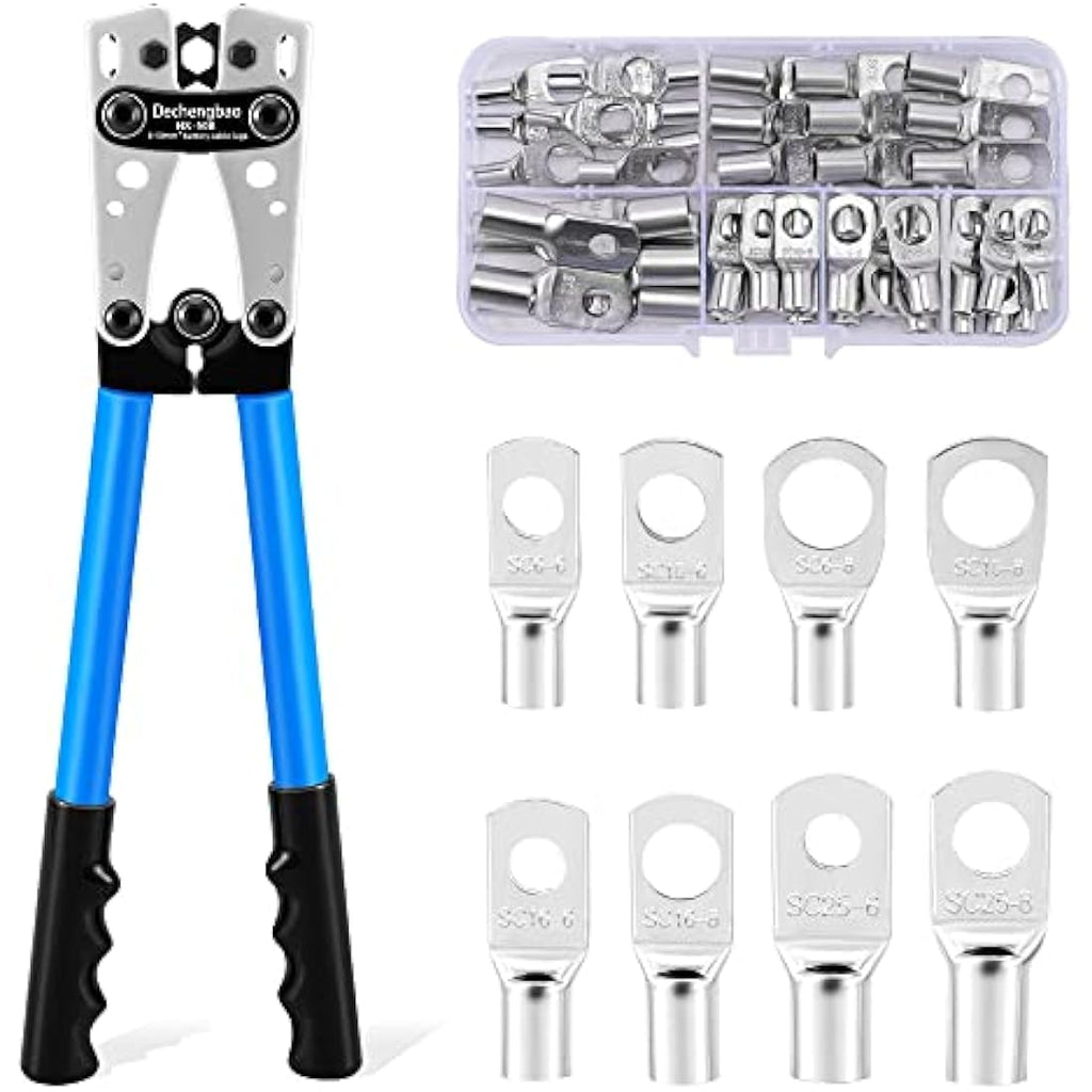 Jolof Store HX-50B Battery Cable Lug Crimper Tool for 6-50mm² Wire