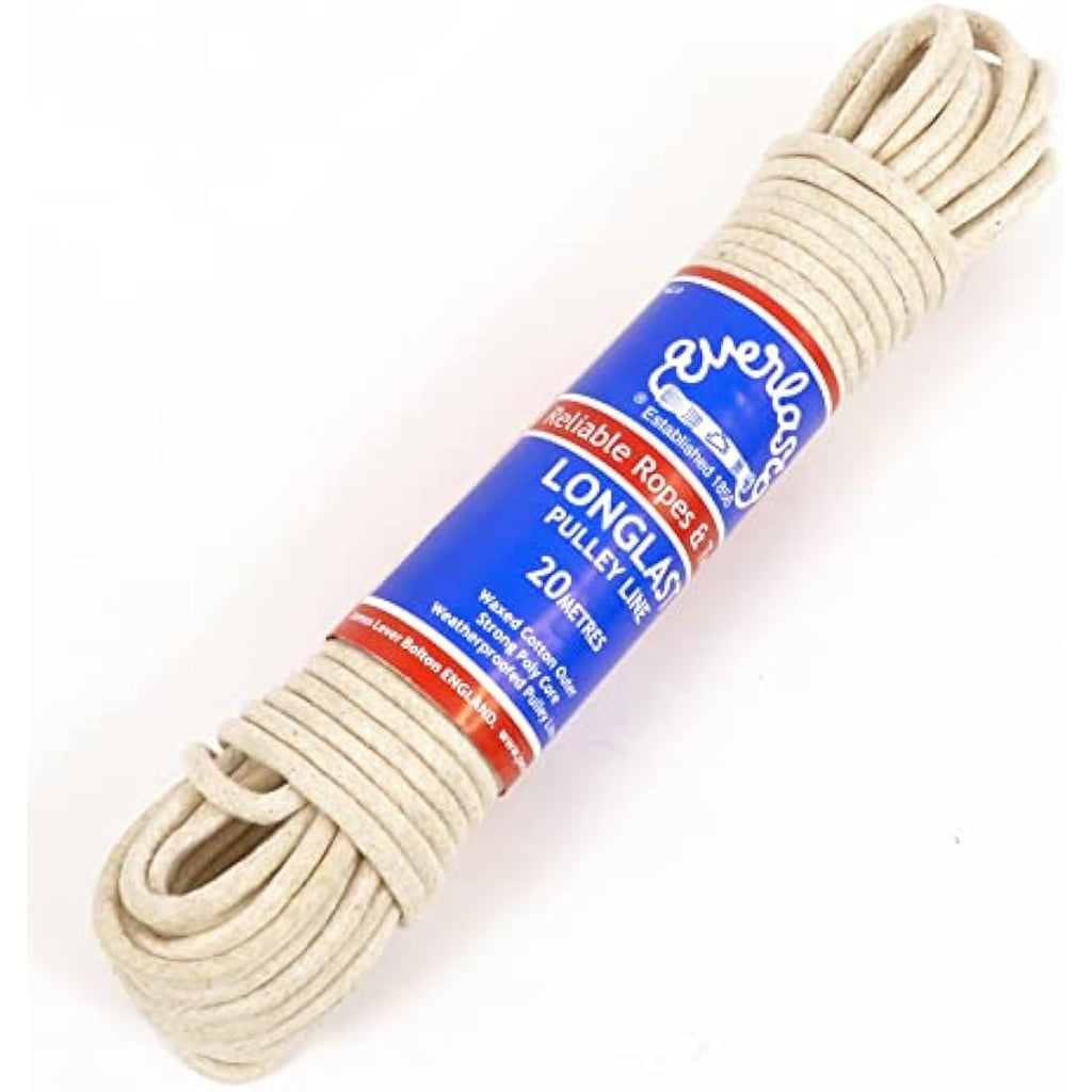 Everlasto Longlast Waxed Cotton Clothesline – Weatherproof 6mm x 25M