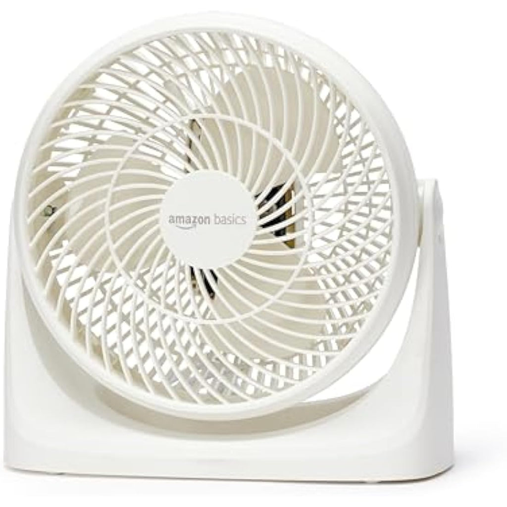 7-Inch Portable Desk Fan | 3-Speed Quiet Cooling – White