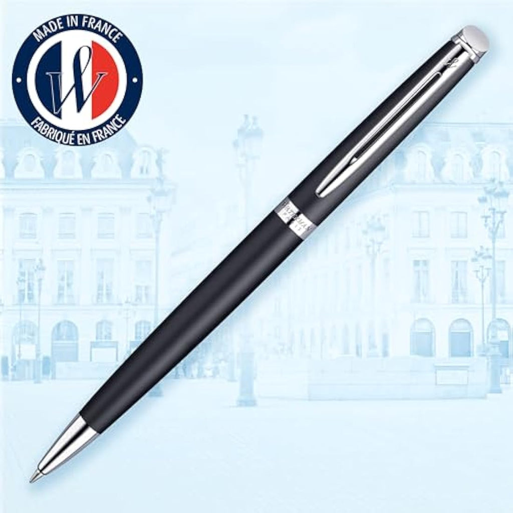 Waterman Hémisphère Ballpoint Pen - Matte Black & Chrome, Medium Point