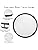 DINGLILIGHTING 48W LED Flush Mount Ceiling Light | 18 Inch Modern Black