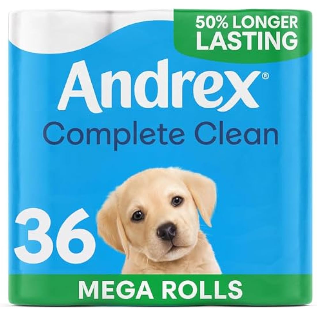 Andrex Classic Clean Mega Toilet Roll – 36 Bulk XL Rolls (54 Standard)