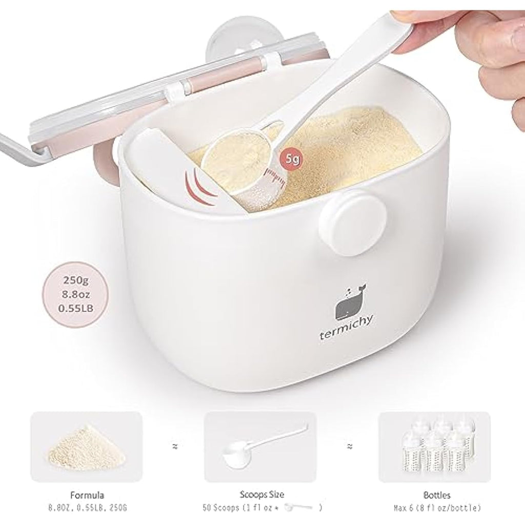 Termichy Baby Milk Powder Dispenser – 250g Airtight Formula Container