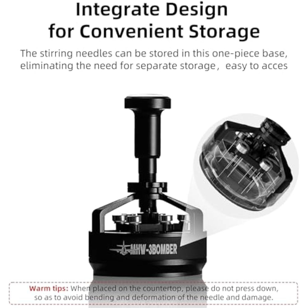 MHW-3BOMBER Yu Cyclones WDT Tool | 58mm Espresso Distribution Stirrer