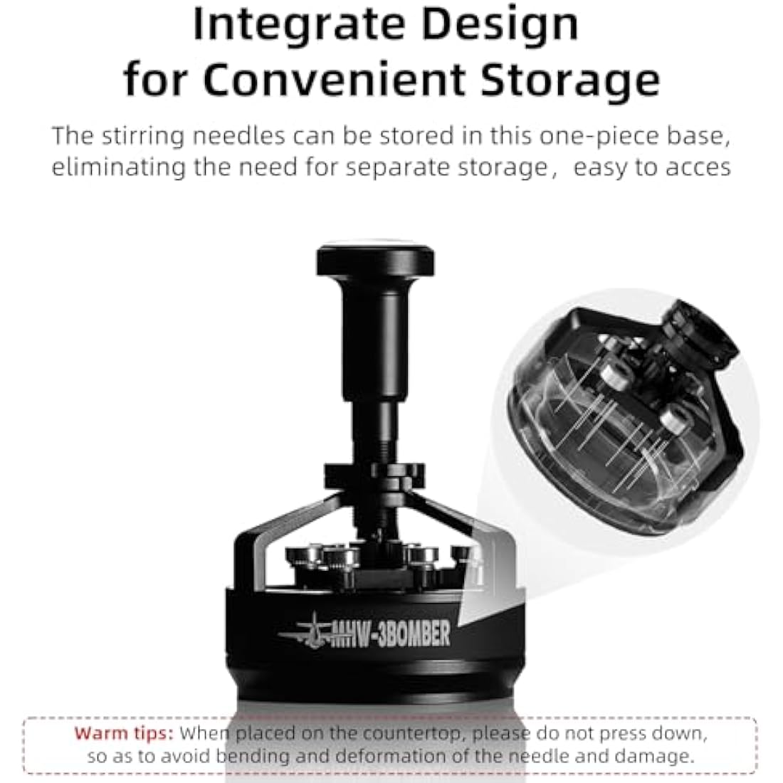 MHW-3BOMBER Yu Cyclones WDT Tool | 58mm Espresso Distribution Stirrer