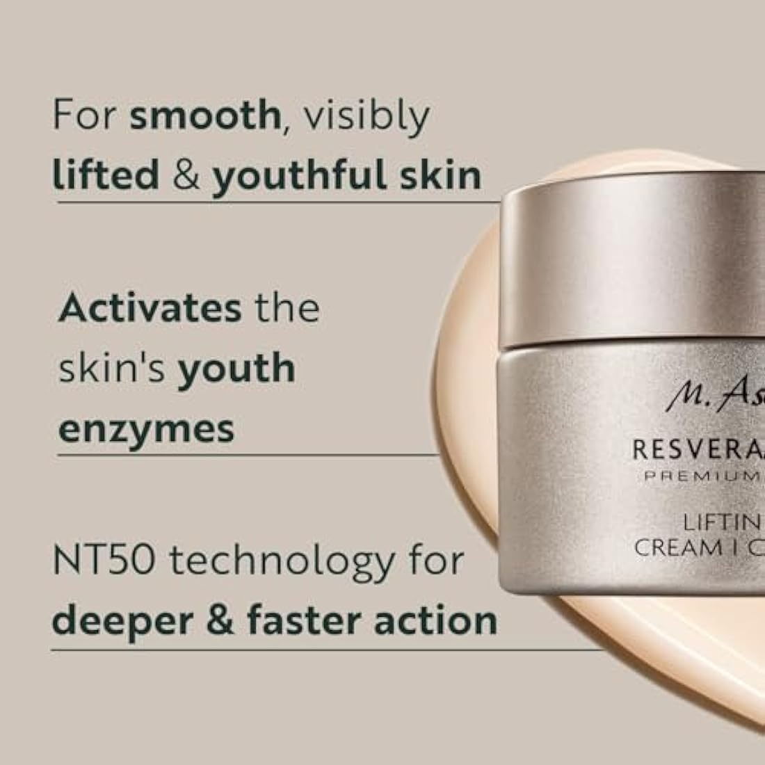 M. Asam Resveratrol Premium Lifting Cream – Vegan Anti-Aging Face Care