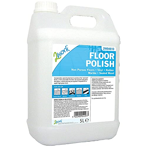 2Work Floor Polish – 5L High-Gloss Slip-Resistant Protective Coating