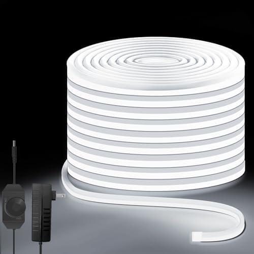 Lucienstar 10M Cool White LED Neon Strip Light - 24V IP67 Waterproof