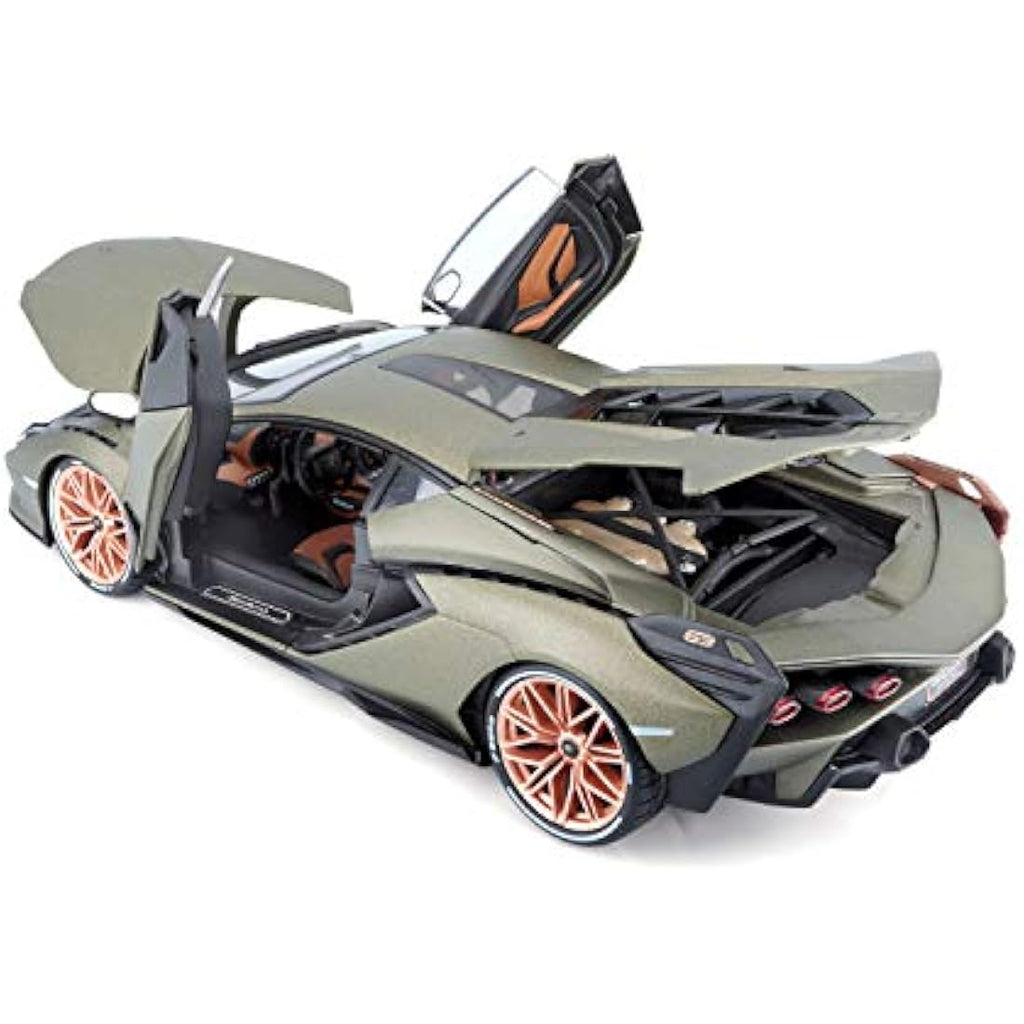 Bburago Lamborghini Sian 1:18 Die-Cast Model Car – Green Supercar