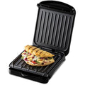 George Foreman Small Electric Fit Grill | Non-Stick Panini Press, Black