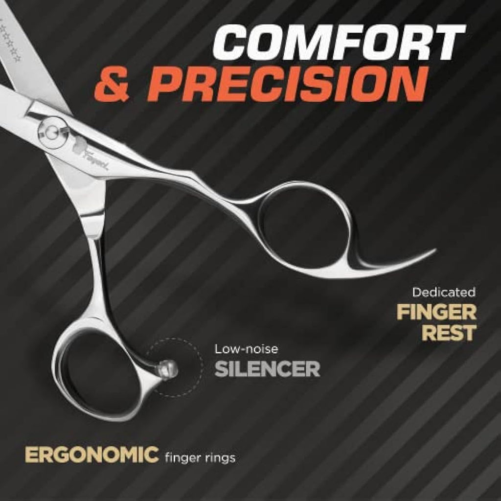 Fagaci Professional Hairdressing Scissors – 6" 440C Steel Hair Shears