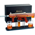 Kollea Gun Whiskey Decanter Set | Lead-Free Glass with Bullet Glasses