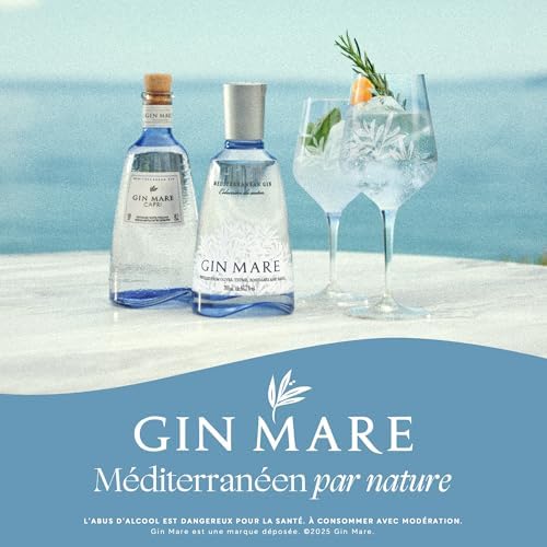 Gin Mare Mediterranean Herbal Gin from Spain – 70cl, 42.7% ABV