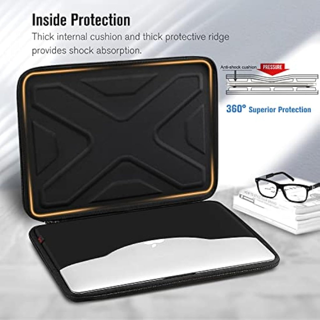 SITHON Hard Shell Laptop Sleeve | Shockproof Case for MacBook Air & Pro 13-14"