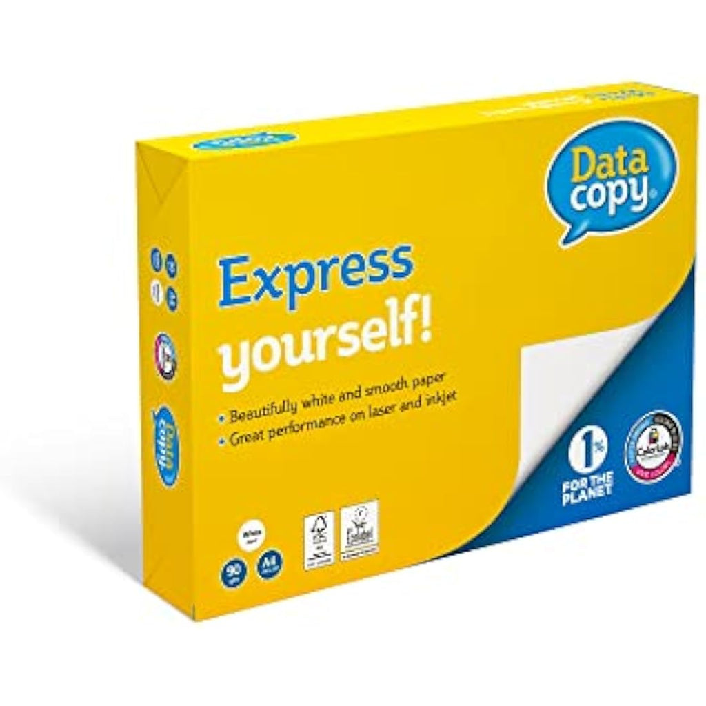 Data Copy A4 Printer Paper 90gsm - High White FSC Certified (5 Reams)